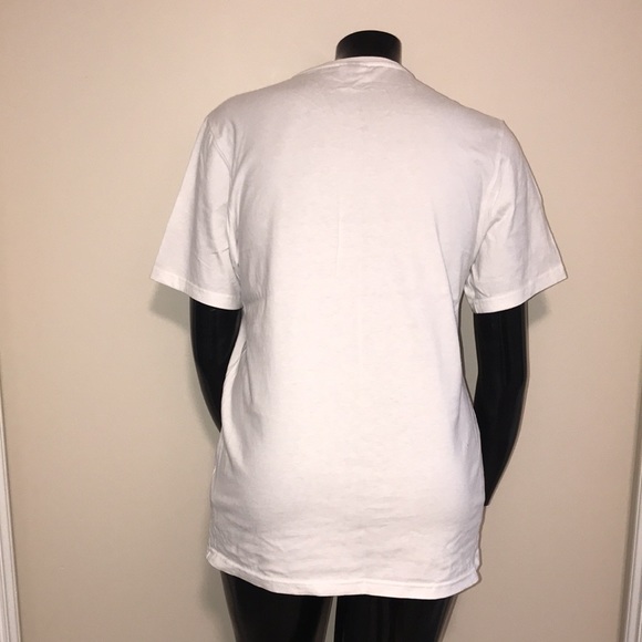 ellesse White Boyfriend T-shirt chest logo US 10 - Picture 3 of 10